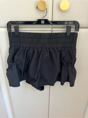 Free people movement Black Women's Active Shorts with Elastic Waist